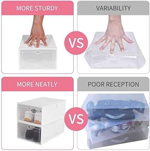 NC пластична комбинација Транспарентна кутија за складирање чевли за чевли за прашина бесплатна комбинација мажи и жени кутија за складирање