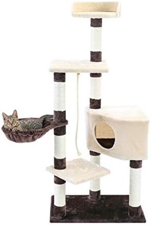 Miwaimao Домашна испорака мачка играчка играчка гребење дрво искачување дрво мачка играчка играчка со скалила и качување рамка мачка мебел