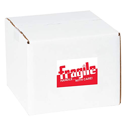 Кутии за брза лента логика® етикети, кревки - рачка со грижа , 2 x 3 , црвена/бела боја