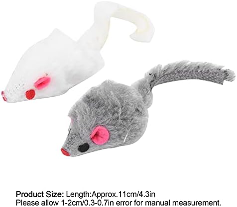 Играчки за глувци на глувчето EVTScan за мачки, 12 пакувања мачки глушец играчки крзнено интерактивно играње глушец за глувци за мачки