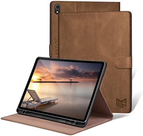 Suanpot за iPad 10-та генерација 10,9 инчи/воздух 4/5, флип-книга PU кожа преклопување на столот заштитен капак со вграден држач