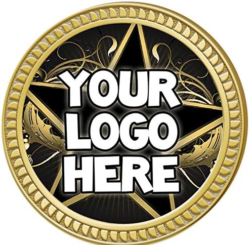 Круна Награди Прилагодено Лого Пинови, 1.25 Круг Испратите Свој Логото Пин, Прилагодите Сега