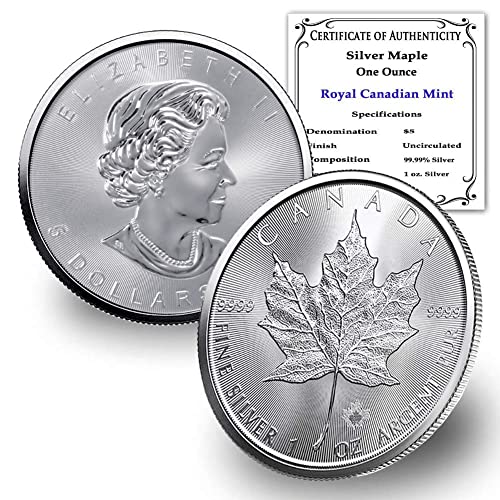 2022 КАЛИФОРНИЈА 1 мл Сребрена Канадска Монета Од Јаворов Лист Брилијантна Нециркулирана Со Сертификат За Автентичност со Монфолио 5 5 БУ