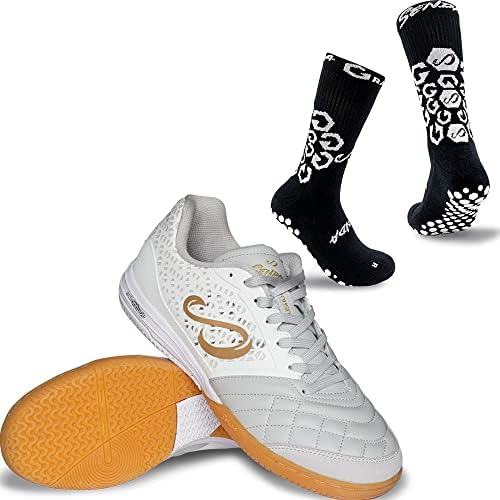 Senda Ushuaia Pro 2.0 во затворен фудбал, судски и футсал чевли и гравитациони перформанси зафаќаат чорапи