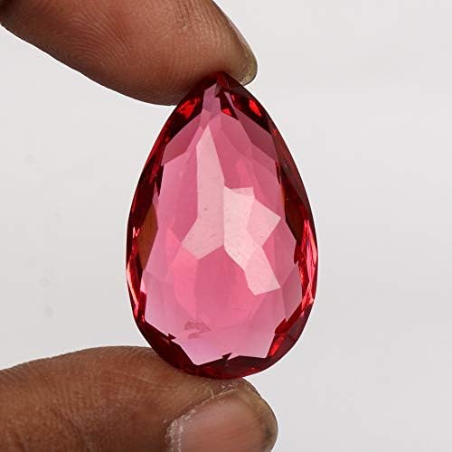 Реални геми 80,25 КТ розова турмалинска круша во форма на лековити кристал
