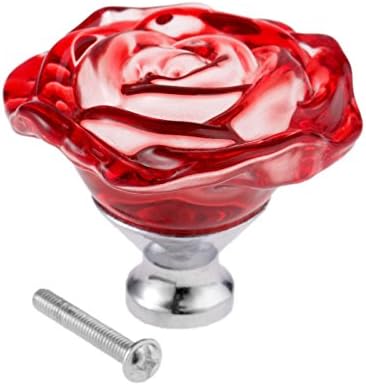 Копчињата со црвен кристал на Јутаха, се ракува со фиоки за розово стакло, влечење на мебел за дијаманти за гардероба за гаранции за куќиште кујна