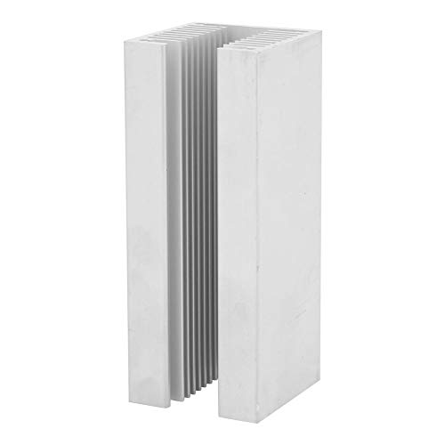Алуминиумски Ладилник, Сребрен 1pc U Тип Топлина Дисипација Ладилник Модул Ладилник Перка 100 x 40 x 40mm