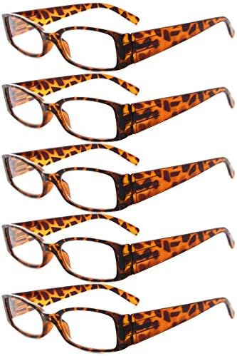Eyekepper 5 пара читање очила за жени кои читаат рамка за желка за читање очила за очила