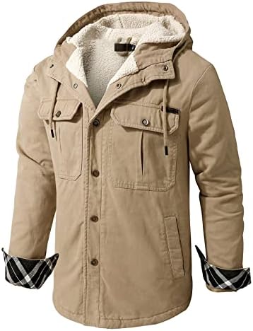 Ymosrh јакни за мажи мода зимска топла густа јакна од куќиште за надворешна облека тенок копчиња на палто врвови на блузи јакни