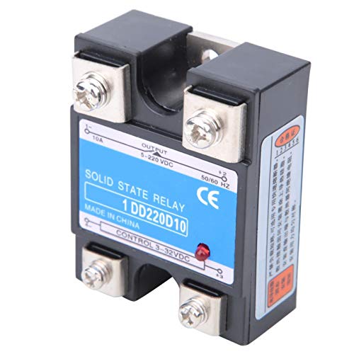 Fafeicy DC-DC Solid State Relay, DC-DC SSR, влез 3-32VDC, оптоварување 5-220VDC, со плоча за мијалник, 10A до 120A, реле
