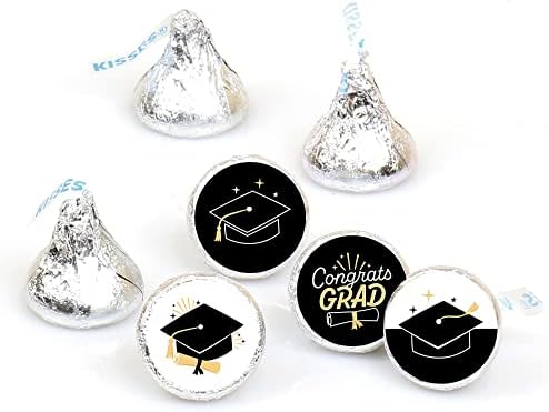 Голема Точка На Среќа Здраво Колеџ Дипломирање Партија Круг Бонбони Налепница Фаворизира-Етикети Одговара Чоколадо Бонбони