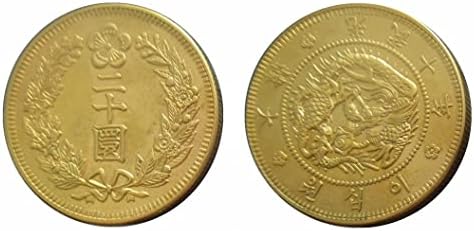 Daehan Kwangmu 10 години 20 освои странски копии злато позлатена комеморативна монета KR25
