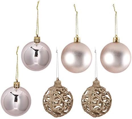 Валилик 6 парчиња елка што висат топки Декоративни топки украси за домашен трговски центар