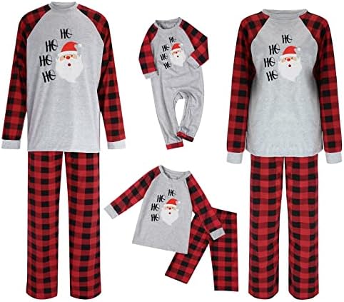 Сет на пижами за појавување на семејства, Божиќно семејство што одговара на пижами што одговара на облеката Семејство пижами пижами облеки Божиќ