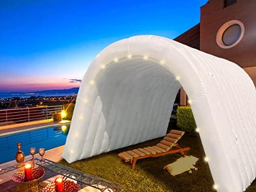Озис надувување тунел влезен спортски тунел со инсталиран вентилатор, шатор за фудбалски тунел за промоција на изложба на настани за деловно