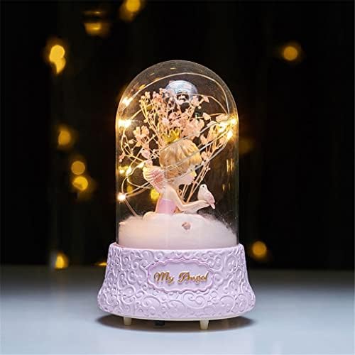Uxzdx cujux кристална топка предводена музичка кутија девојка роденден подарок дома декорација дете принцеза девојка танцување музика кутија