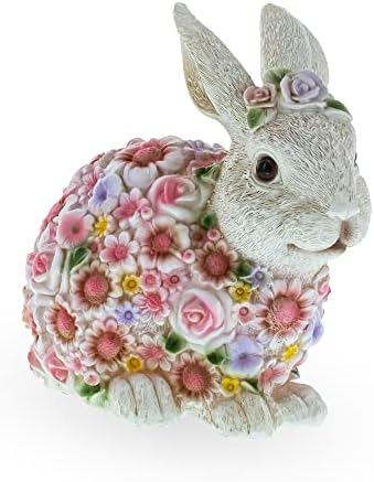 Bestpysanky Bunny покриен со фигура на цвеќиња