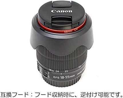 Комплет F-Foto W Hood, Canon H6063Set, аспиратор за леќи, EW-63C компатибилен, аспиратор во форма на цвет и комплет компатибилен аспиратор