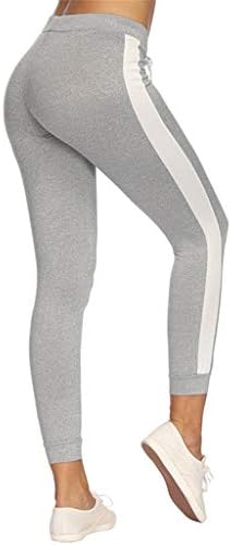 АКБАК тренинг хеланки за жени случајни џогер танцуваат спортски панталони високи половини слаби тренерки на дното панталони со џемпери сиви