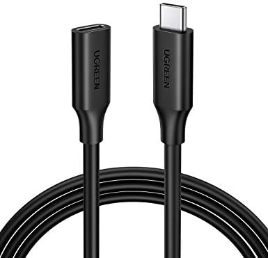Ugreen USB Type C Extension Cable, USB 3.2 тип Ц машко до женско брзо полнење, Thunderbolt 3 компатибилен со MacBook Pro iPad Pro
