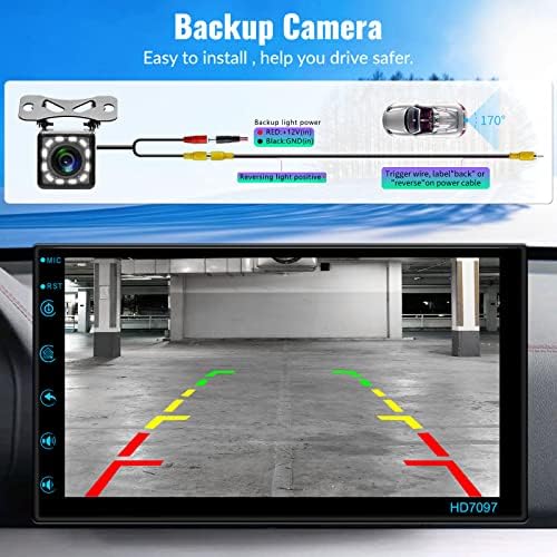 Sixwin Android Автомобил Стерео Со Bluetooth GPS Навигација 7 Инчен Екран На Допир Автомобил Радио Со Резервна Камера Мултимедијален