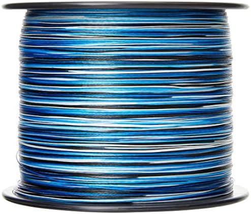 Spiderwire Stealth® Superline, Blue Camo, 65lb | 29,4 кг, 1500yd | 1371 метри плетенка риболов линија, погодна за солена вода и слатководни