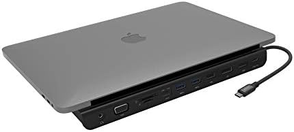 Адам Елементи USB Тип-C 3 Порт Хаб, Pd Полнење, HDMI, DisplayPort, VGA