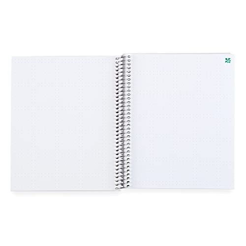 Ерин Конден 8,5 x 11 Спирала врзана со тетратка - карирана акварел. 160 наредени белешки за белешка и пишување лаптоп. 80 lb. Дебела