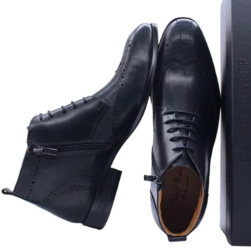 Даниел Вафер рачно изработени мажи глужд чизми обични кожни чевли западно каубојски чизми црно кафеава крила од чизми за венчаници