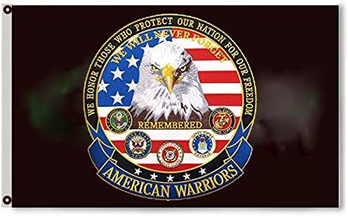 2 Но Американските Воини Ги Поддржуваме Нашите Војници Гранки Црно Знаме Банер 3х5 Стапки