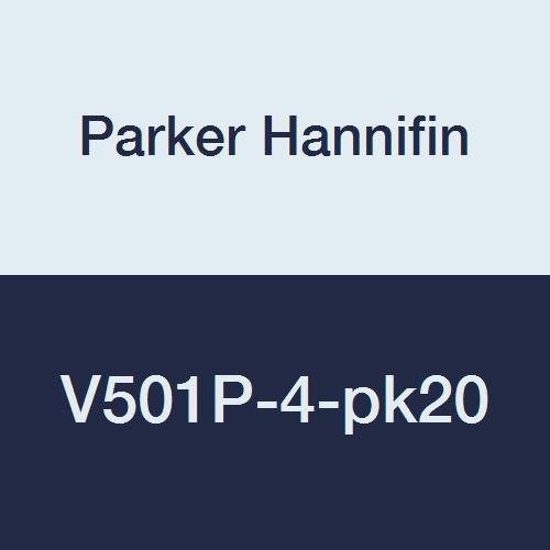 Паркер ХАНИФИН V501P-4-pk20 Индустриски Топчест Вентил, Тефлонски Печат, 600 psi, 1/4 Машка Нишка x 1/4 Женска Нишка, Месинг