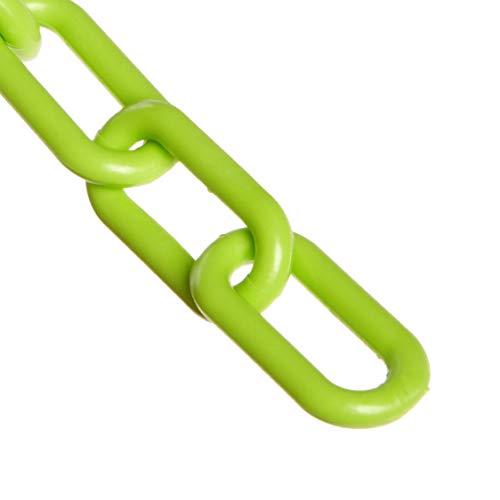 Г-дин ланец пластична бариера ланец, безбедносен зелен, дијаметар од 1-инчен линк, должина од 25 метри