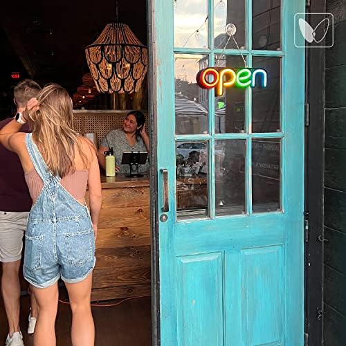 Неон Опен знак - Неон Отворени знаци за бар, кафе, малопродажба - LED отворени знаци за бизнис - LED отворен знак - Отворен затворен