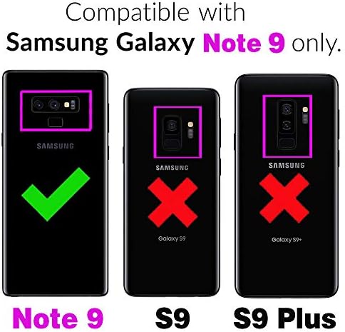 Дизајн За Samsung Galaxy Забелешка 9 Случај Со Калено Стакло Заштитник На Екранот Кредитна Картичка Носителот Слот, Кожа Паричник Телефон Случаи Штанд Kickstand Заштитен Капа