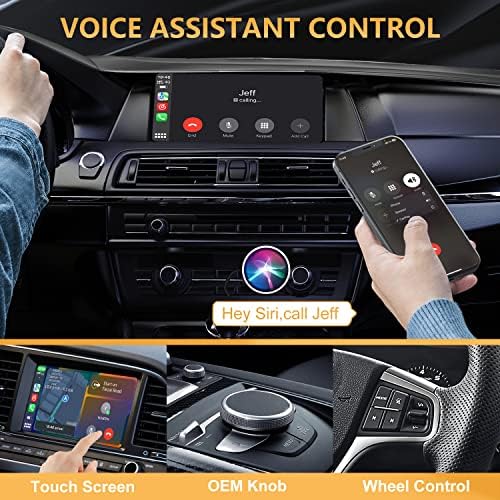 Yuveth 2.0 безжичен адаптер за CarPlay 2023 Најновата верзија компатибилна со iPhone, Car Play Dongle Box компатибилен со Apple iOS