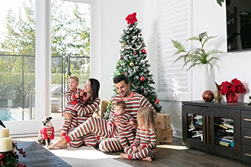 Leveret Dog Pajamas што одговара на Божиќните PJs за кучиња памук
