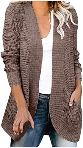 Fragarn 2022 есенски зимски пуловер џемпер, женски обичен џемпер со цврста боја со средна должина со должина од џемпер со должина