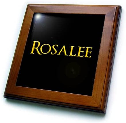 3дроуз Розали Популарна Дама Име Во Америка. Жолта На Црна Кул Шарм-Врамени Плочки