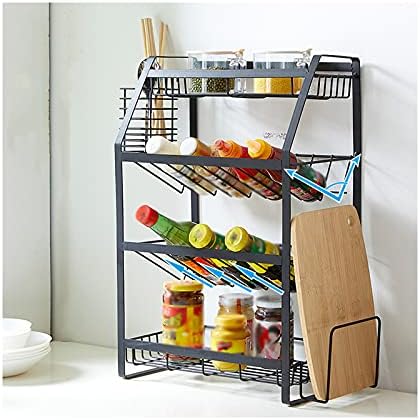 Multifunction County Spice Rack Multifunction Multifunction Spice Multi-слој, зачинување на шишиња за зачинување на шишиња за