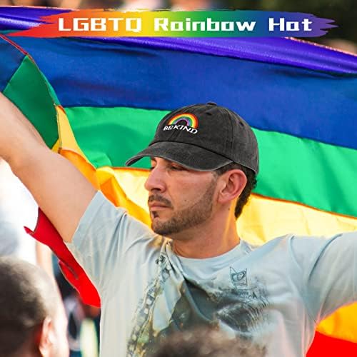 4 парчиња ЛГБТ бејзбол капа гордост виножито од тексас измиени памук да биде kindубезна капа со низок профил извезени прилагодливи капаци за