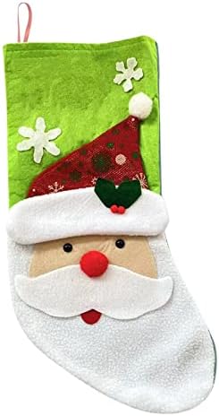 Божиќна врата украси за украси мини Божиќни чорапи 1 пакет 4 елка за порибување на новогодишни украси за подароци за картички за картички