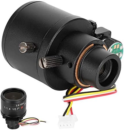 Vifemify 1/2,7 инчи моторизиран леќа за зумирање 2.8-12mm 3mp монтирање за камера со висок мотор
