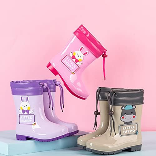QVKARW деца симпатична цртана мода мода водоотпорен и нелизгарен дожд чизми со чизми за дожд од дожд меко дно за бебиња од дожд чизми