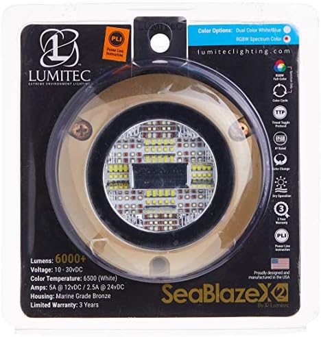 Lumitec Seablaze x2 Подводна светлина, бронза, спектар RGBW, една големина