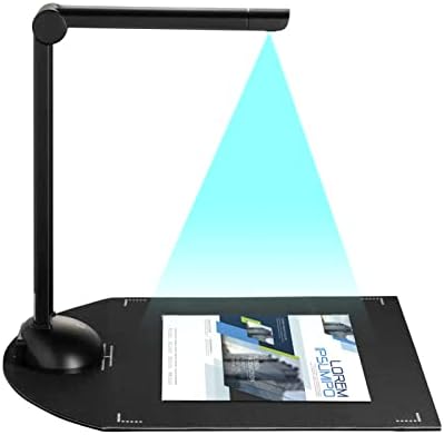 Скенер за книги Huiop, Скенер за фотоапарати со документи 8 мега-пиксели HD висока дефиниција A3 големина на скенирање со USB порта LED светло
