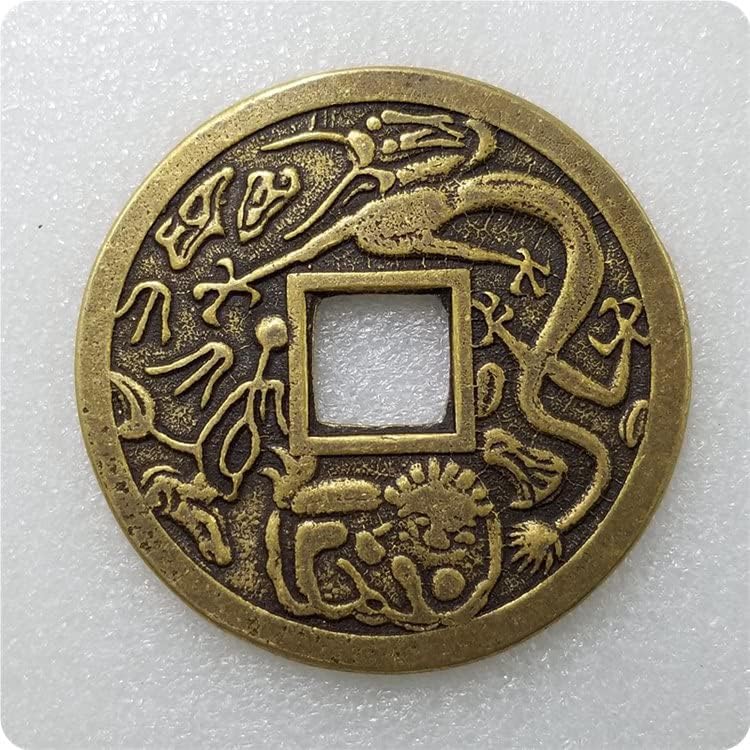 Антички антички занаети задебелени пет императори со дијаметар од месинг од бакарна монета 8,6 см/86мм Дебелина: 3,5мм86