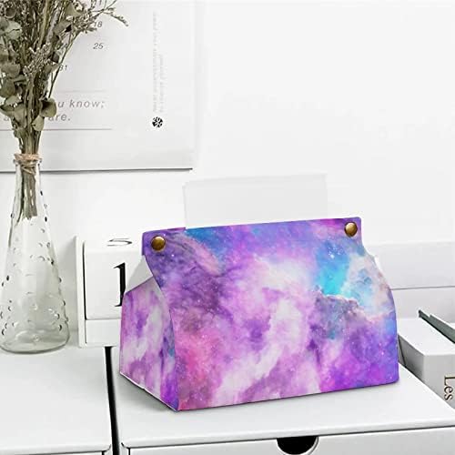 Виолетова Галаксија Кутија За Ткиво Покријте Декоративен Држач За Салфетки Диспензерот За Хартија За Домашна Канцеларија