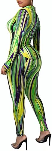 Yousexy 2 парчиња Pant Pant Pant сетови за жени со цветни печати со долги ракави, облеки