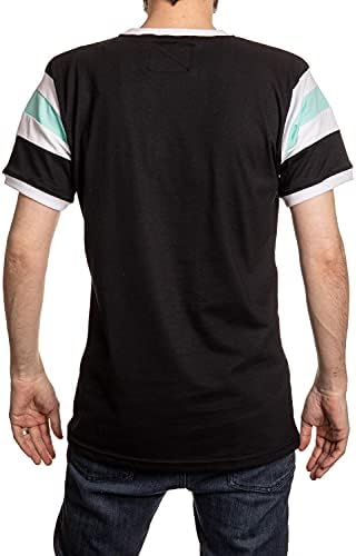 Calhoun NHL Surf & Skate Сиетл Кракн Менс рамо лента Варсисит вметнува ракав ретро стил маица