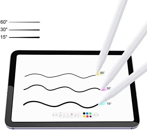 Пенкало за игла за iPad со Отфрлање На Дланката, Pinkcat 2x Активен Молив За Брзо Полнење Компатибилен со 2018-2023 apple iPad Pro